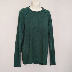 Lululemon Size Large Metal Vent Tech Long Sleeve Pullover Top Storm Teal